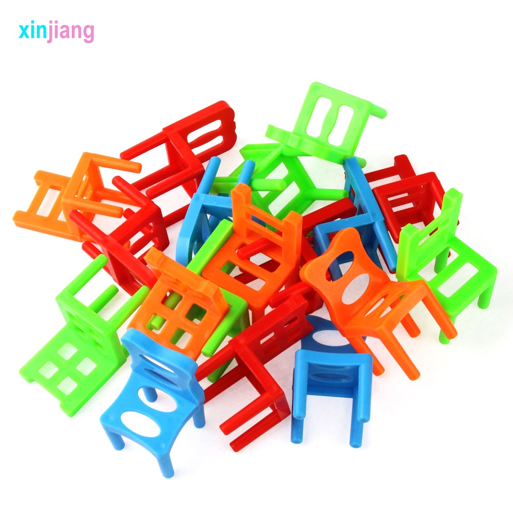 Défis d'Équilibre - Jeu de Chaises Empilables pour Enfants