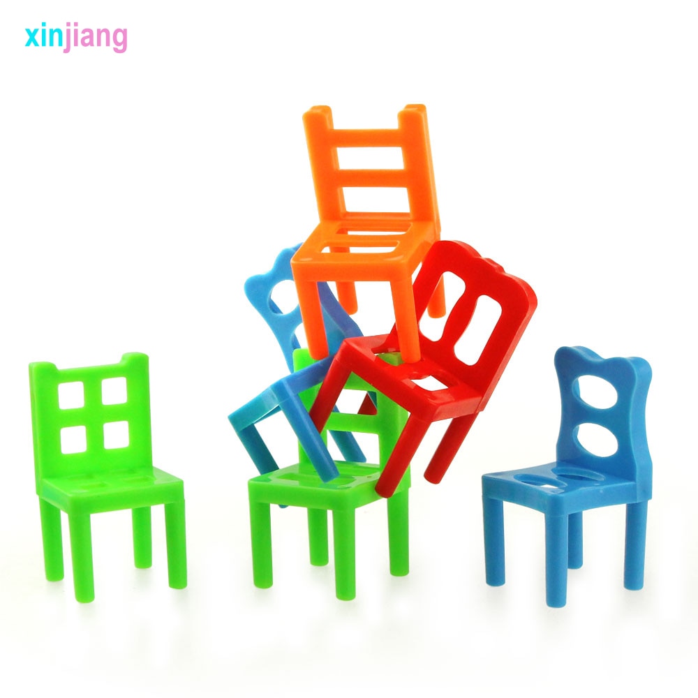Défis d'Équilibre - Jeu de Chaises Empilables pour Enfants