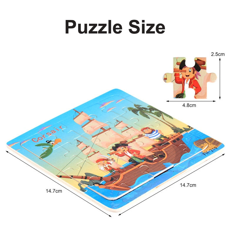 Nouveau Puzzle Montessori 3D de 20 pièces - fruits